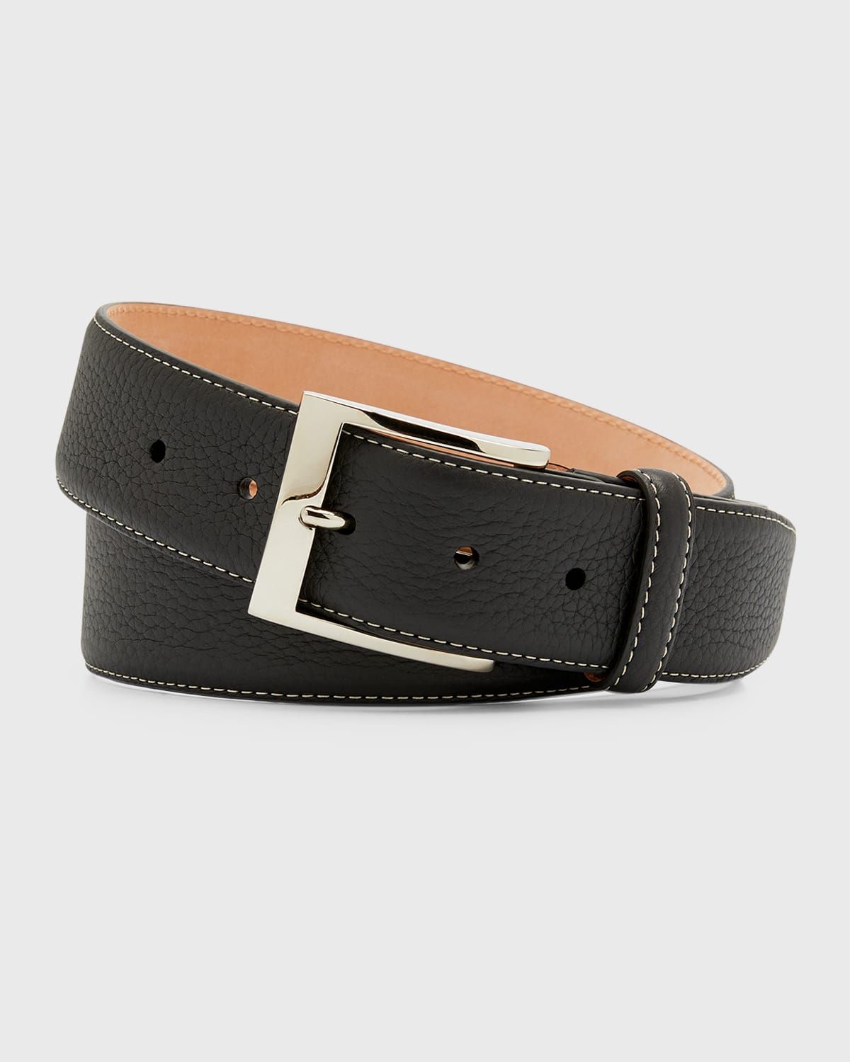 Men & apos;s Lagun Grained Leather Belt, 40mm