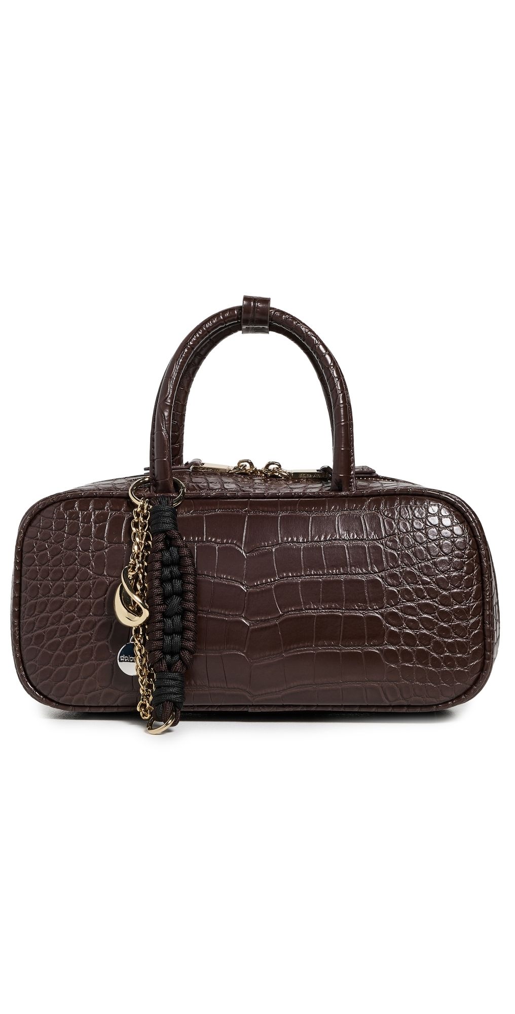 Dolce Vita Flyn Handbag Burgundy Croco Faux Leather One Size