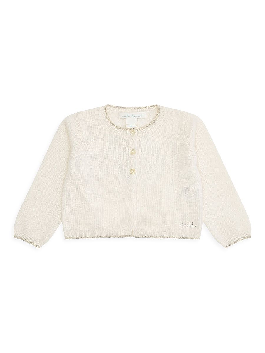 Baby Girl's Cassiel Angel Wing Cashmere Cardigan - Ivory - Size 24 Months