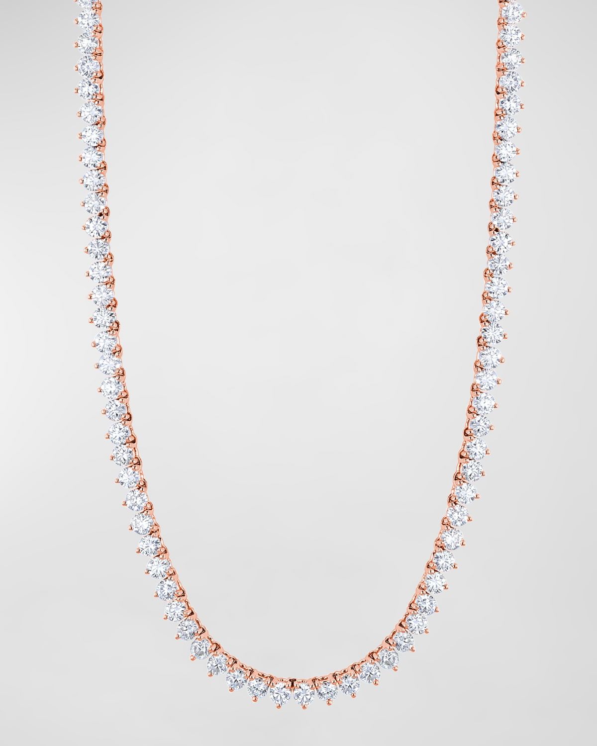 18K Gold 3-Prong Opera 16" Diamond Necklace, 19.25tcw