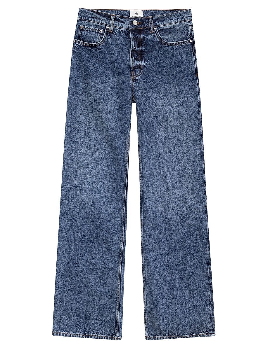Women's Hugh Wide-Leg Jeans - Dark Indigo - Size 29