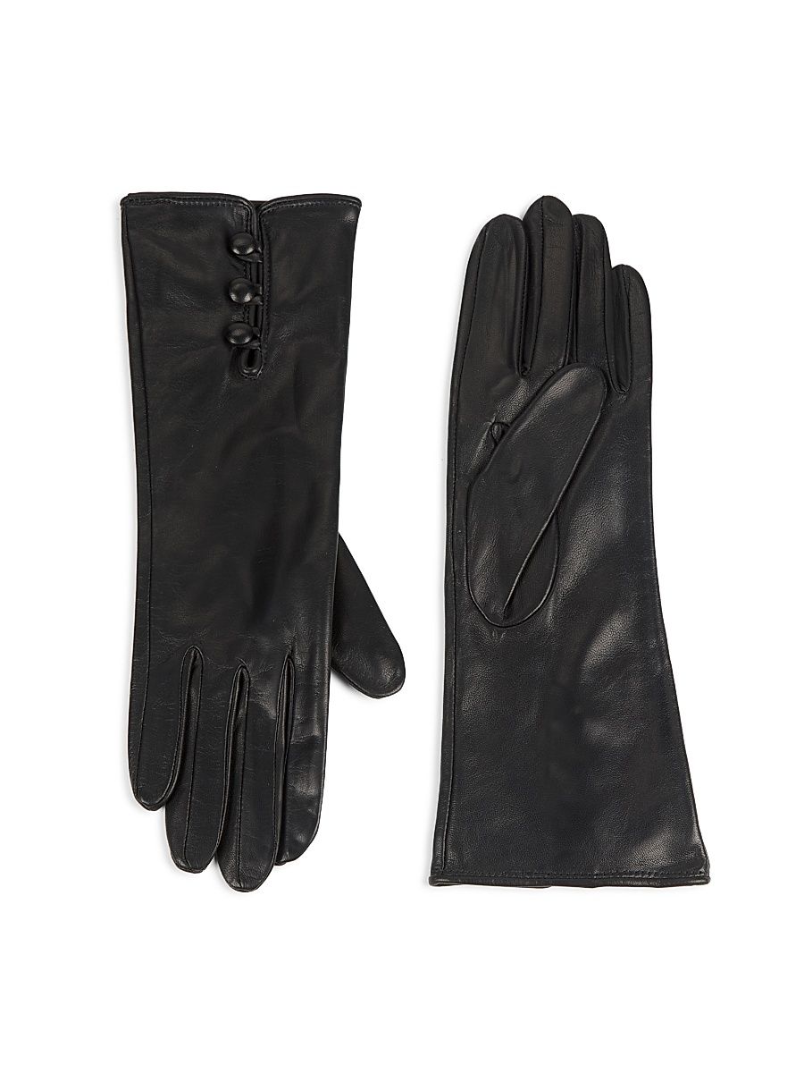 Women's Leather Gloves - Black - Size 7
