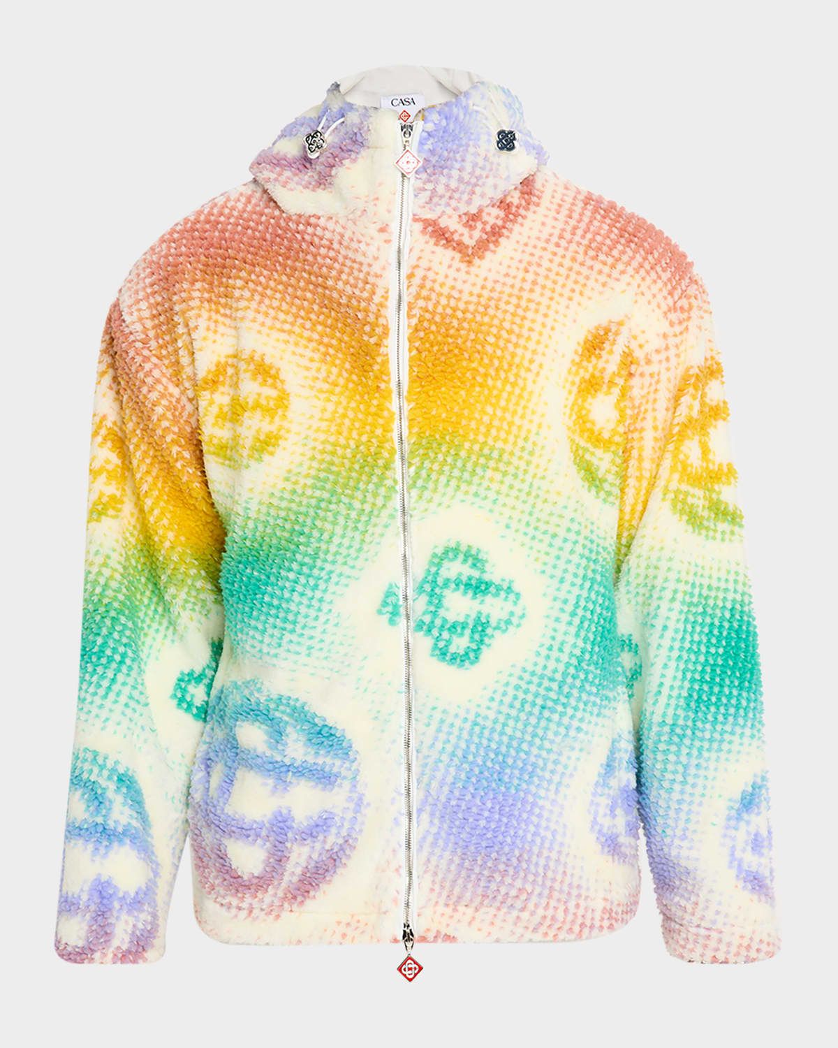 Men & apos;s Halftone Logo Full-Zip Hoodie