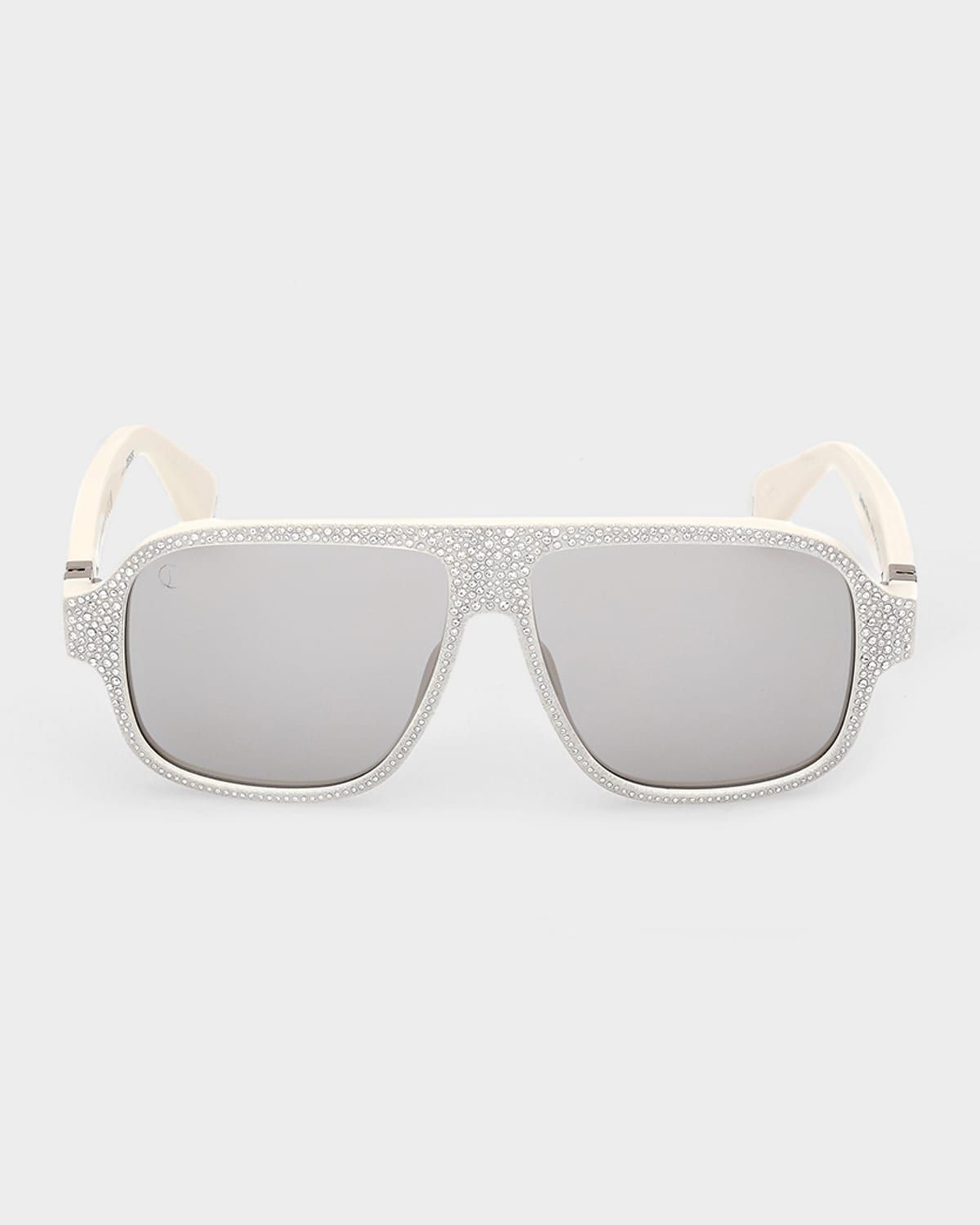 Diamond Roller 57mm Square Sunglasses