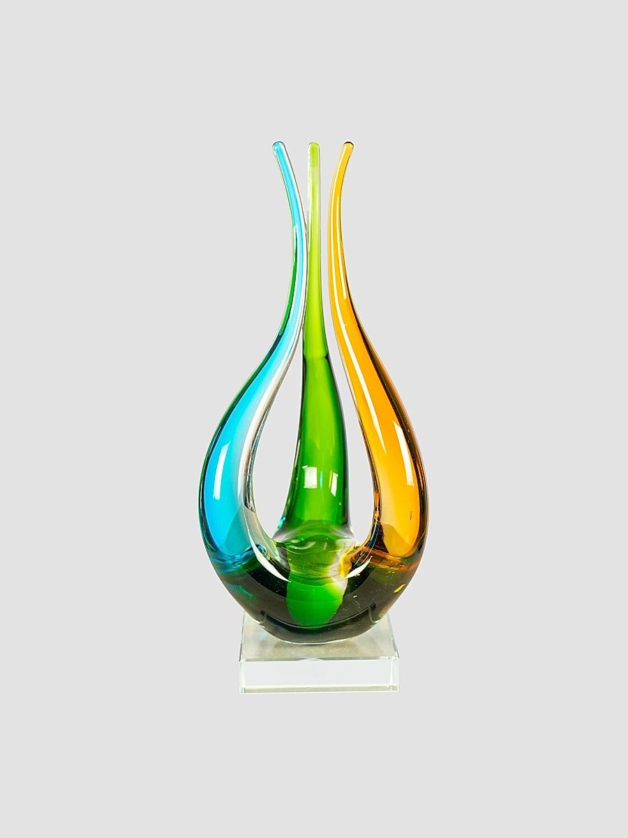 Harmony Trio Glass Sculpture - Multi