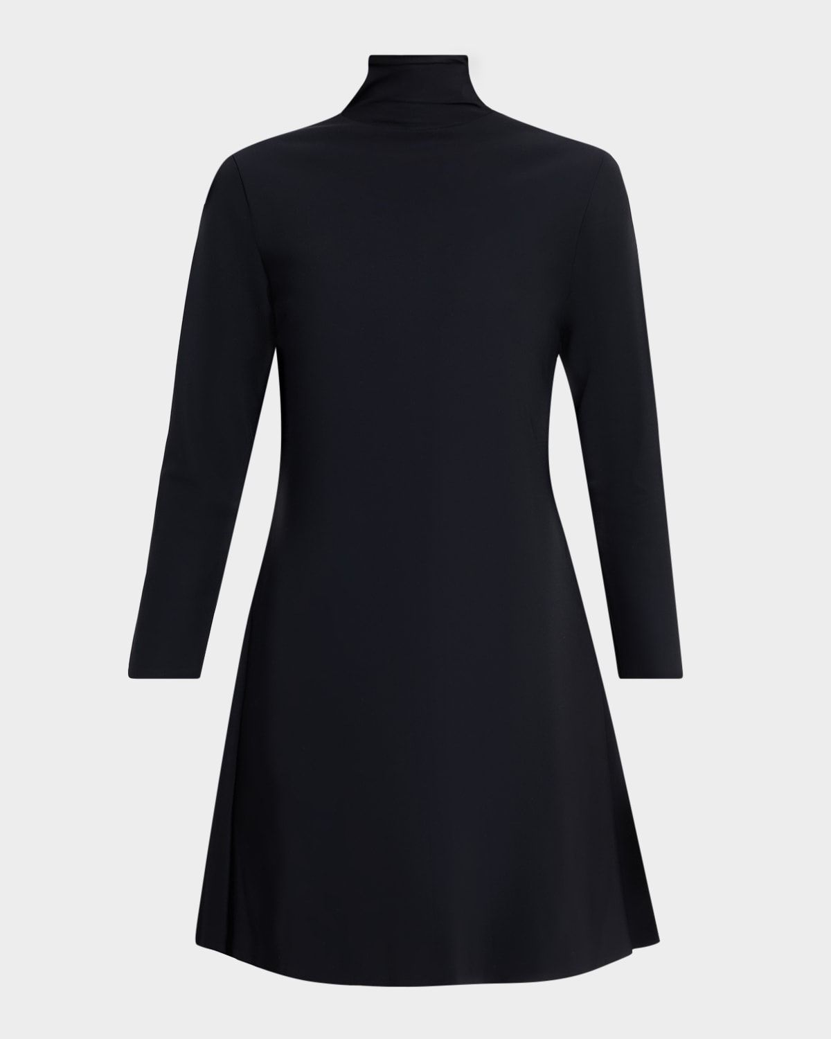 Yakat Long Sleeve High-Neck Short Dress
