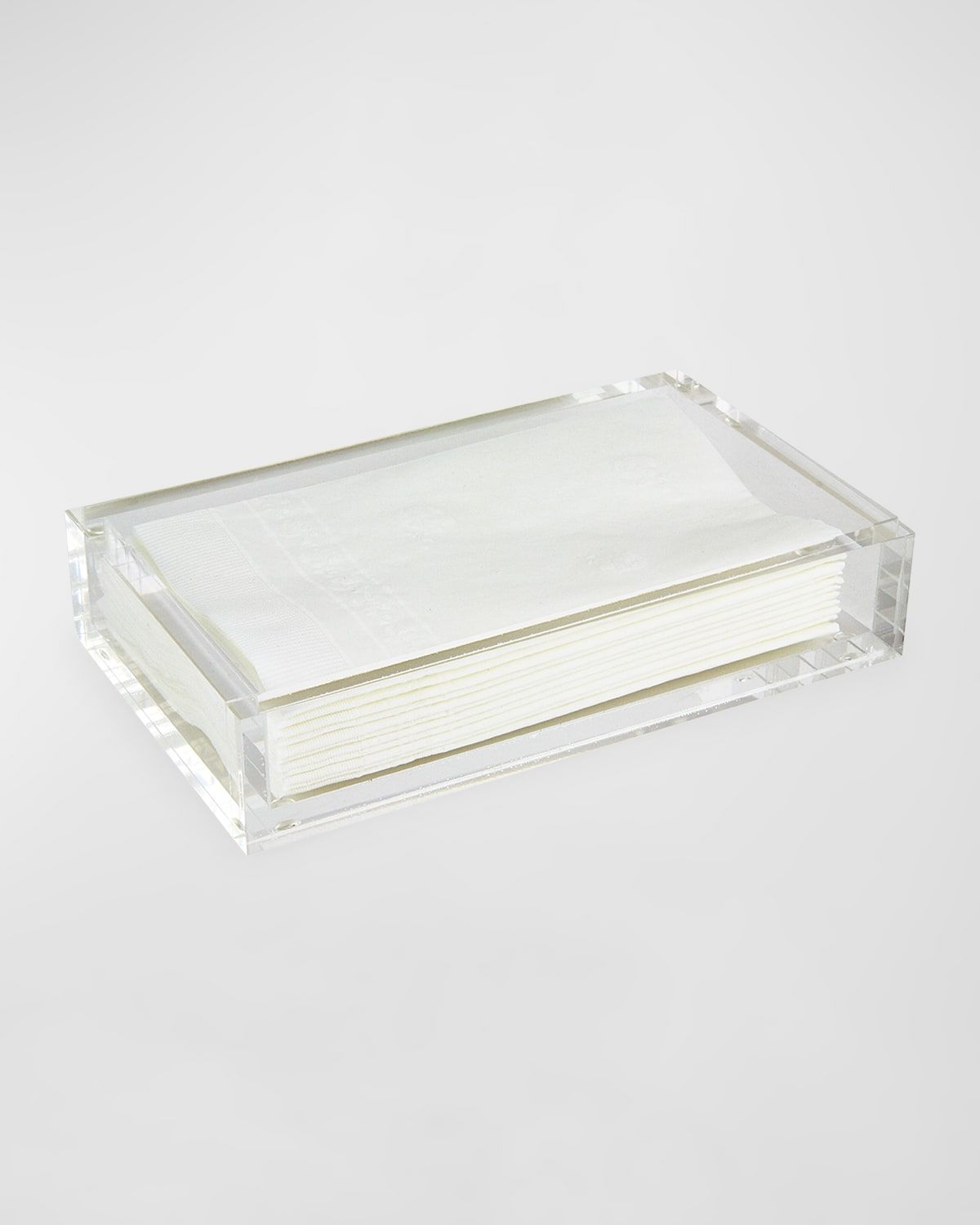 Lucite Guest Towel Tray