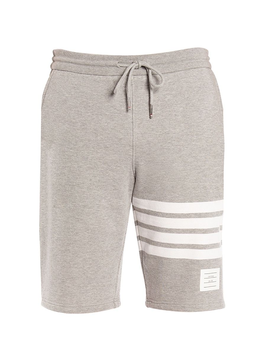 Men's Classic Drawstring Cotton Sweatshorts - Light Grey - Size XXL