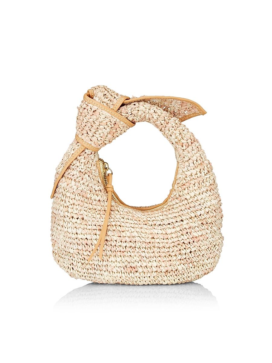 Women's Josie Raffia Knot Bag - Mixed Natural