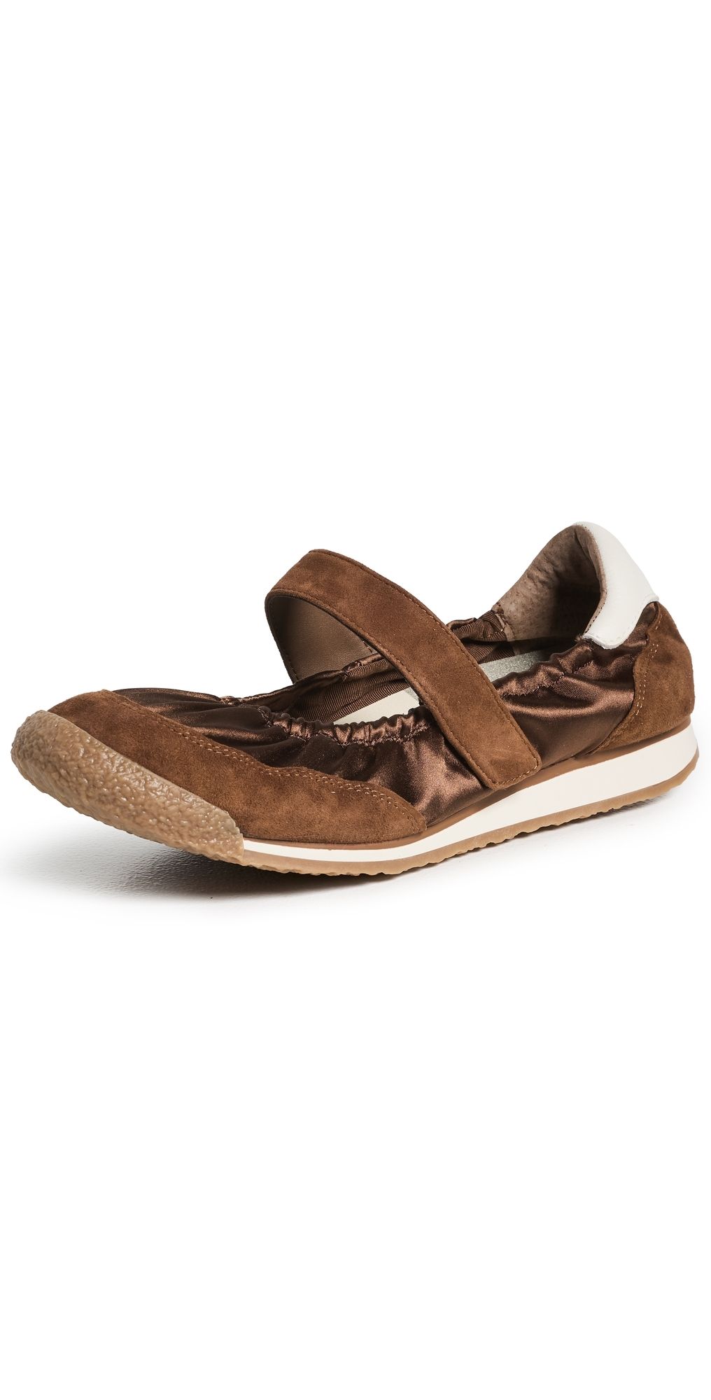 Dolce Vita Spruce Sneakerina Flats Cocoa Satin 9