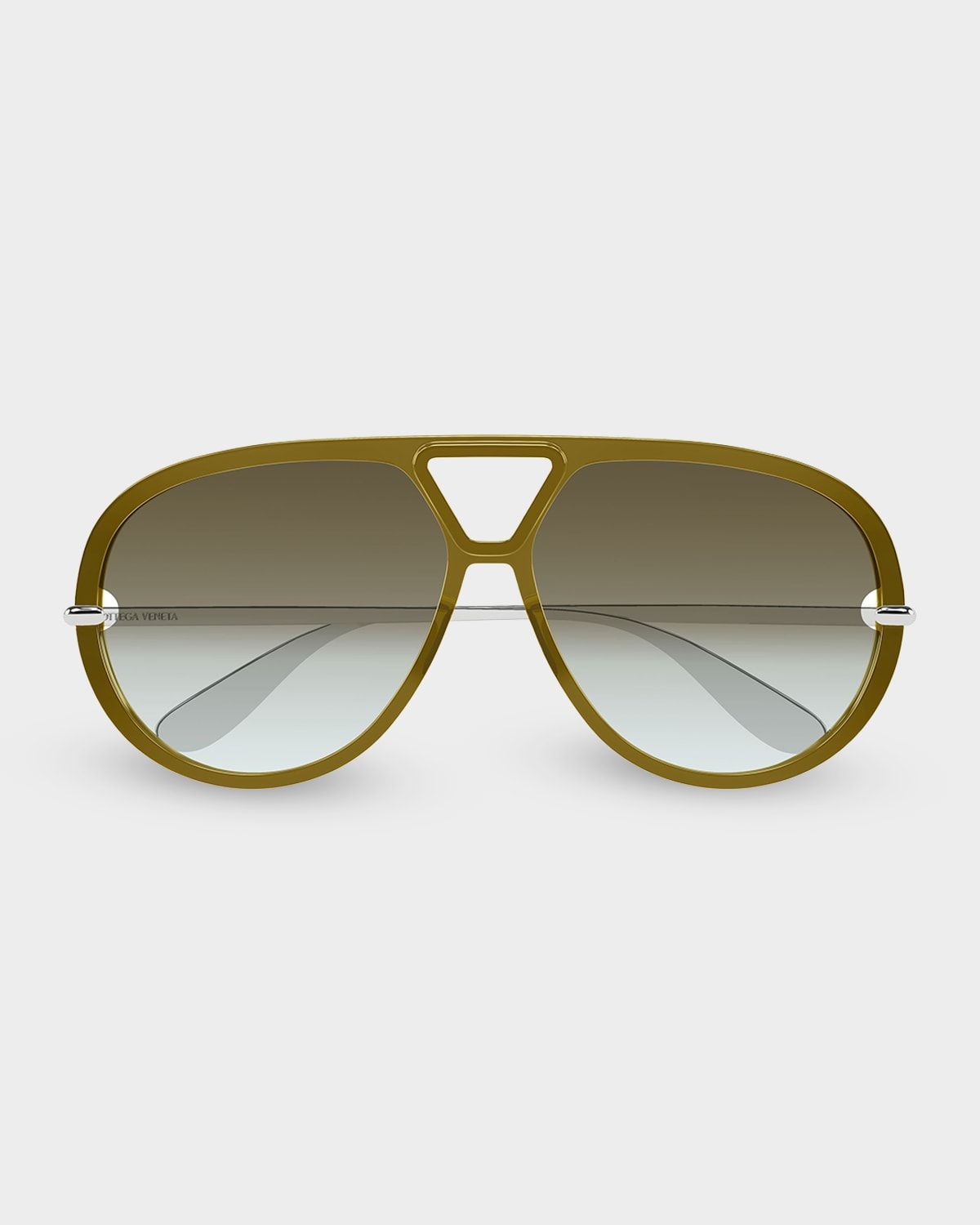 63mm Acetate & metal Aviator Sunglasses