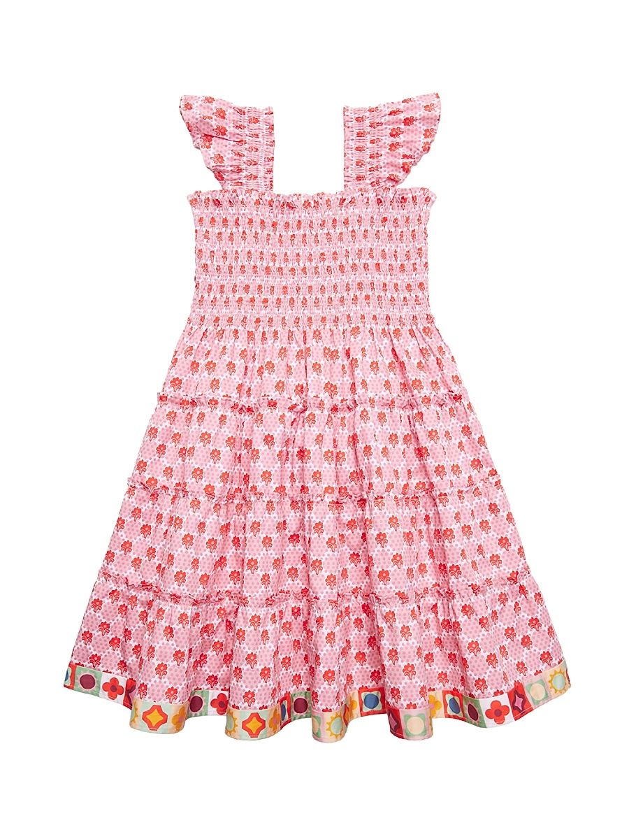 Baby Little Girl's & Girl's Tiny Ellie Nap Dress - Pink Cala Check - Size 6 Months