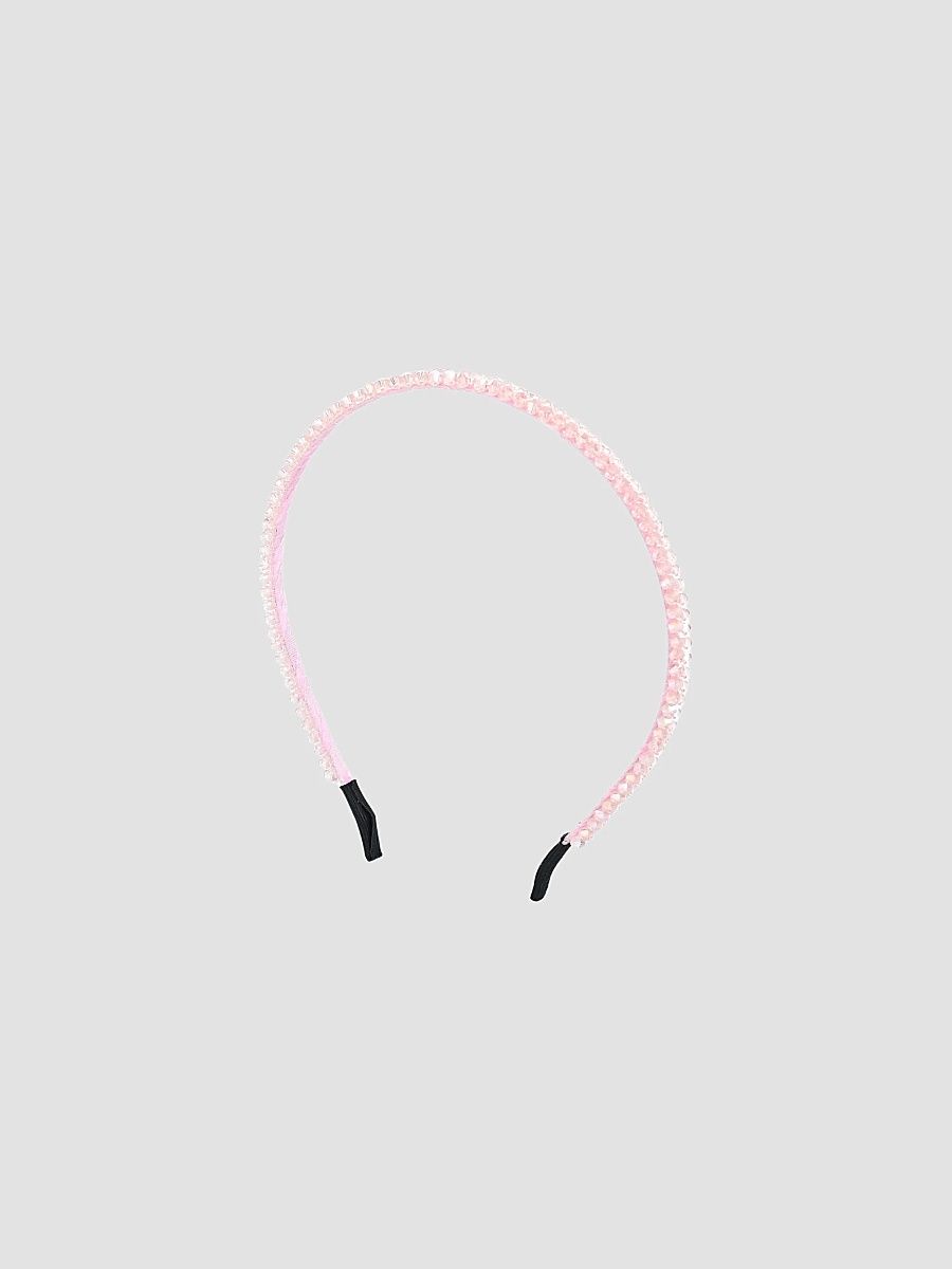 Girl's Elegant Bead Headband - Pearl
