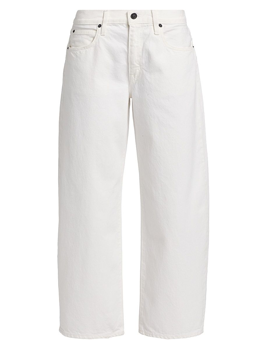 Women's Jamie Curved Ankle-Length Jeans - White - Size 32