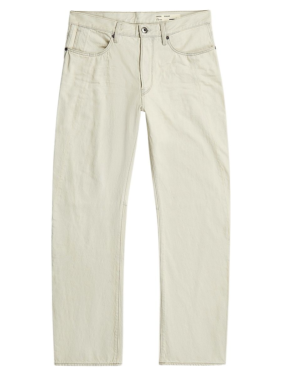 Men's Contor 3D Straight-Leg Jeans - Beached Faded Vivianite Grey - Size 40