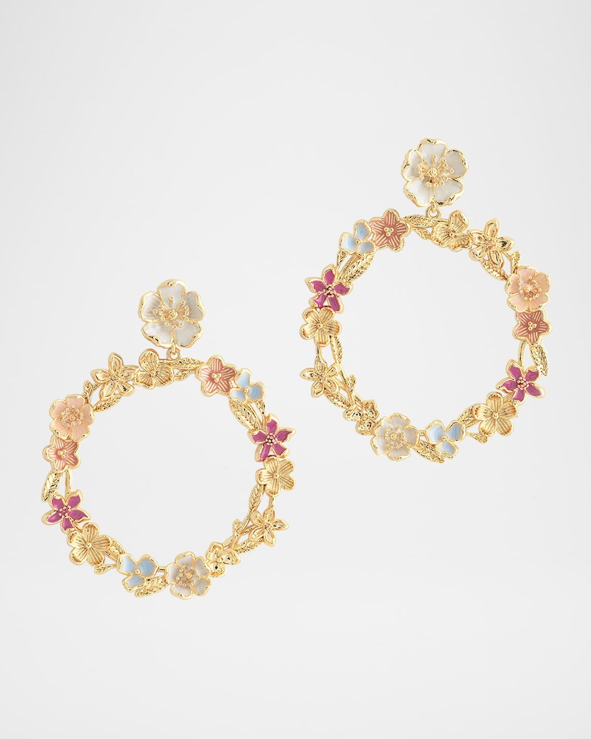 Wildflowers Gathered Hoop Earrings
