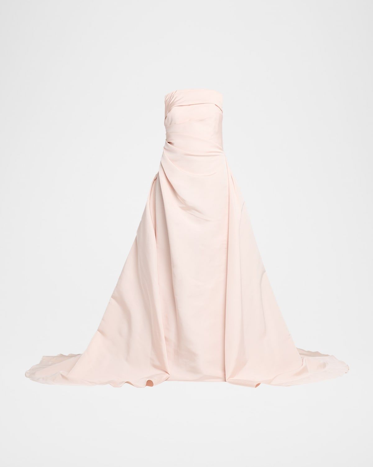 Draped Silk Faille Gown