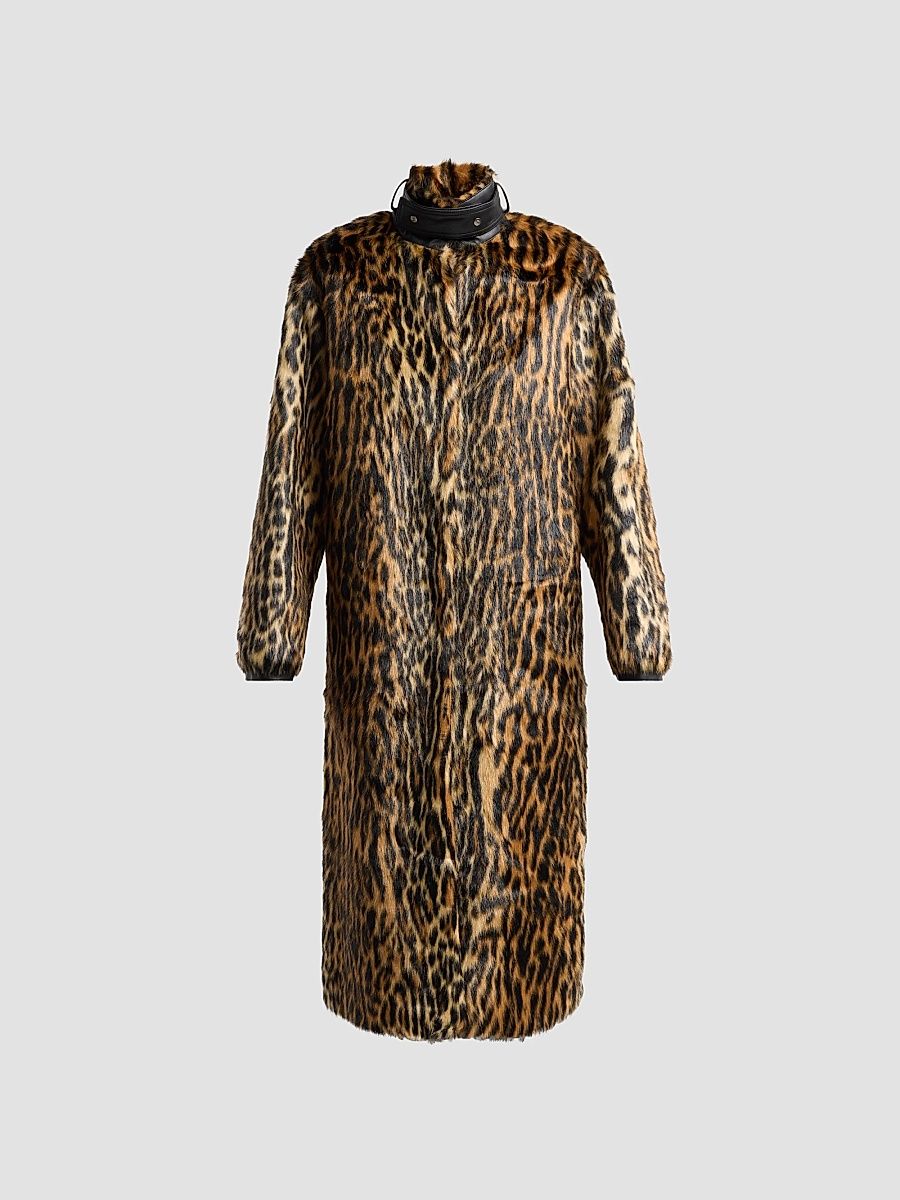 Et Ochs Women's Vonn Leopard-Print Faux-Fur Coat - Leopard Multi - Size XL