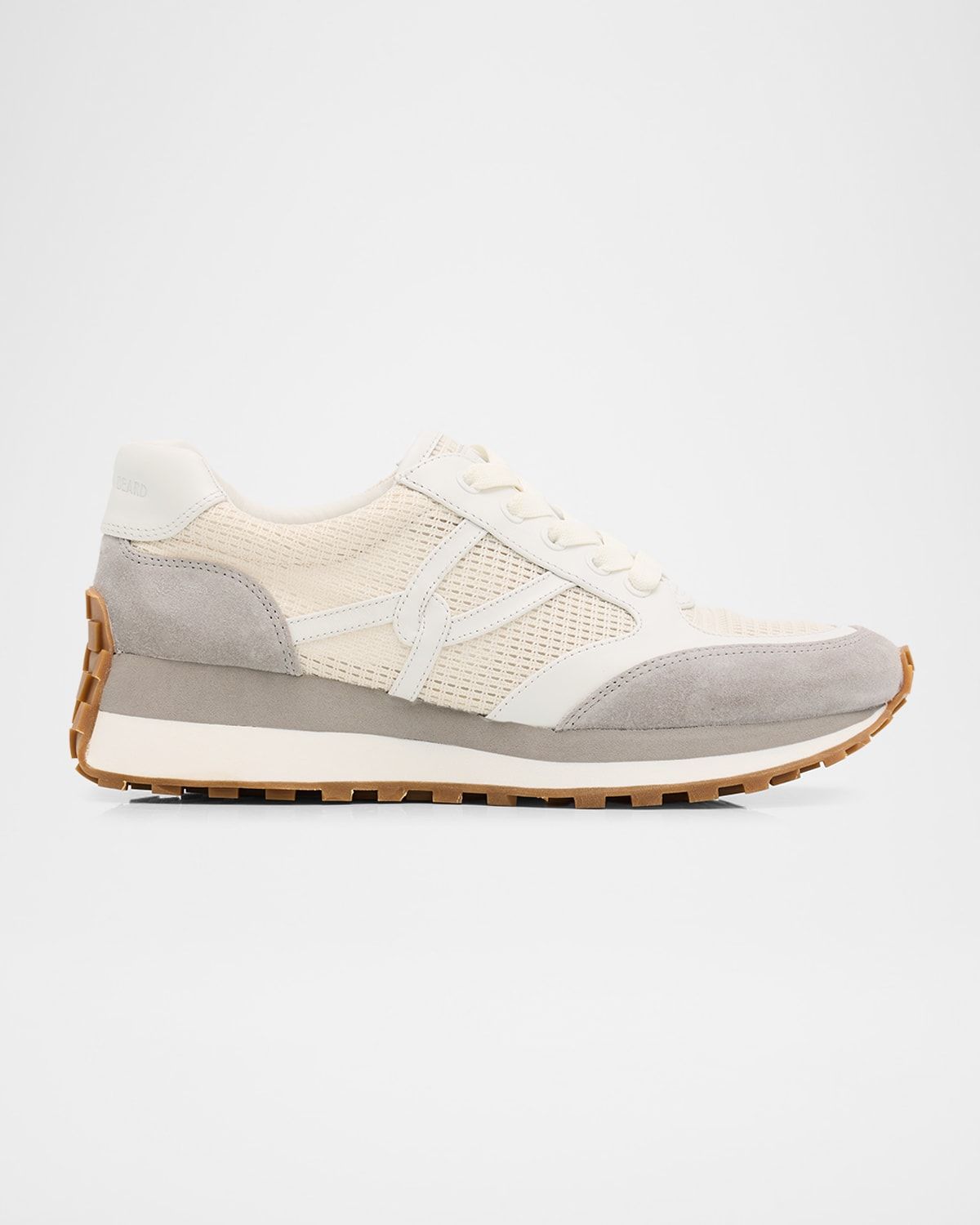 Valentina Mesh and Mixed Leather Runner Sneakers