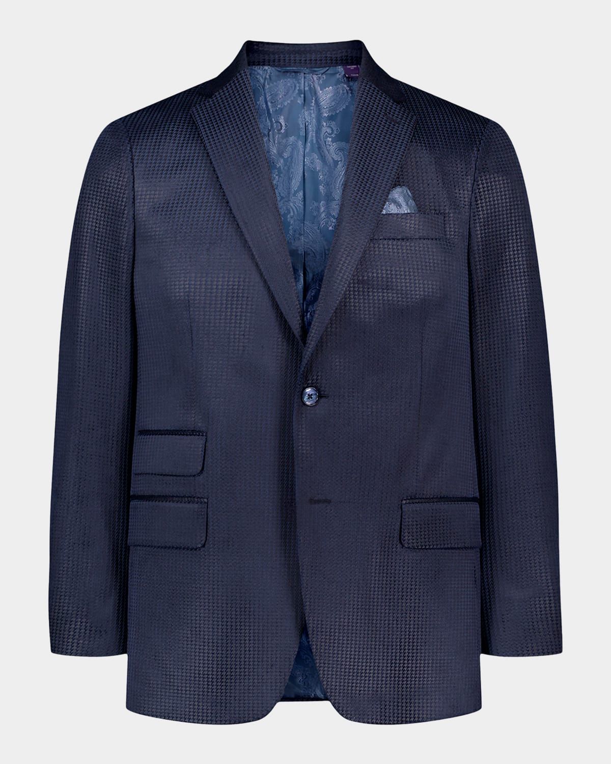 Men & apos;s Colden Velvet Houndstooth Blazer