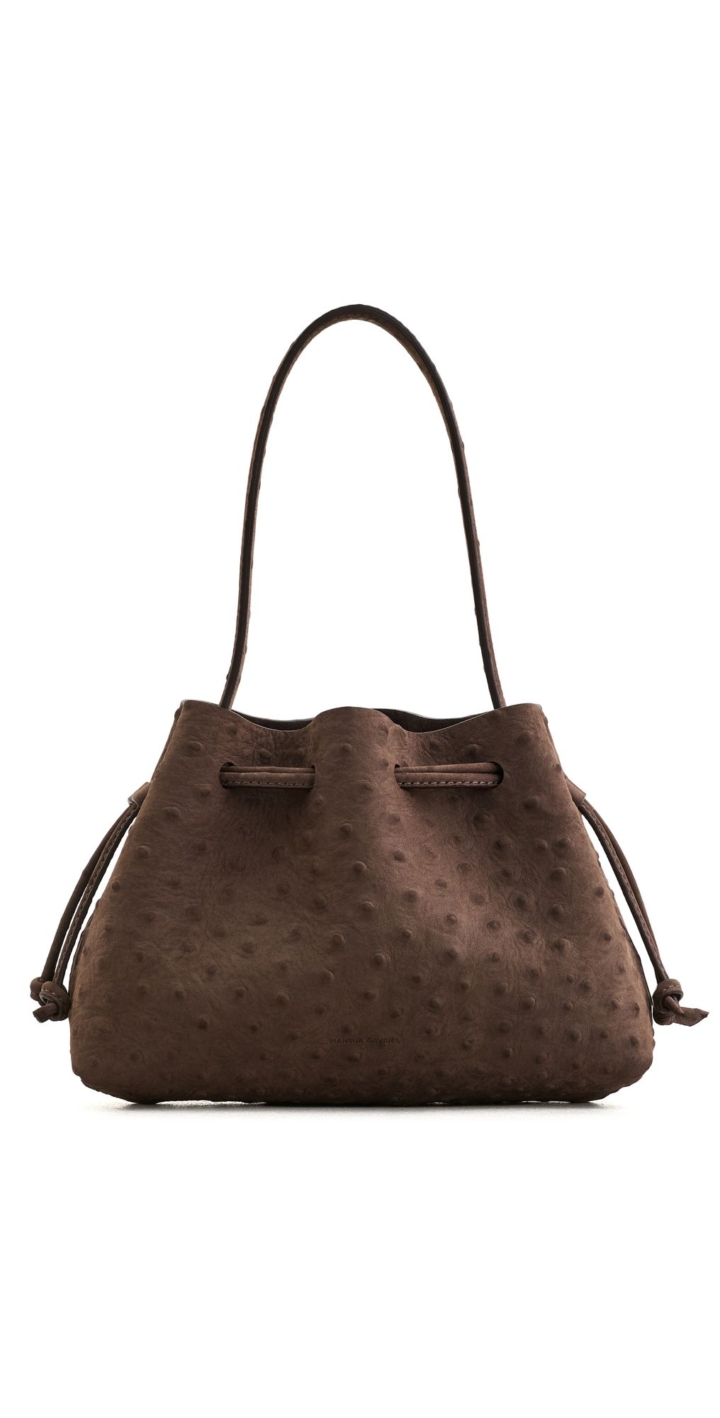 Mansur Gavriel Drawstring Pouchette Shoulder Bag Ebony One Size