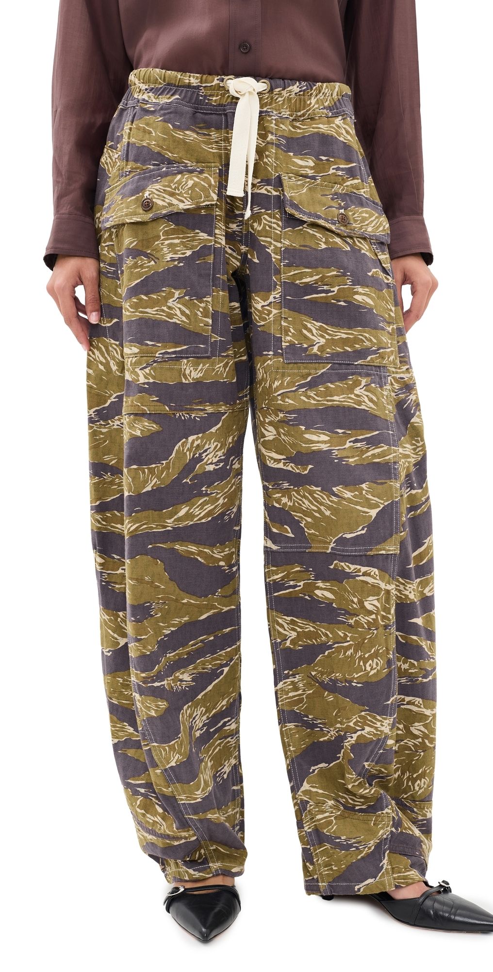 R13 Reversible Utility Pants Green Camo XS