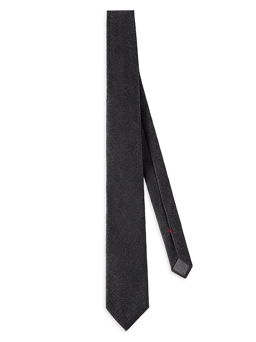 Men's Virgin Wool Flannel Tie - Lignite