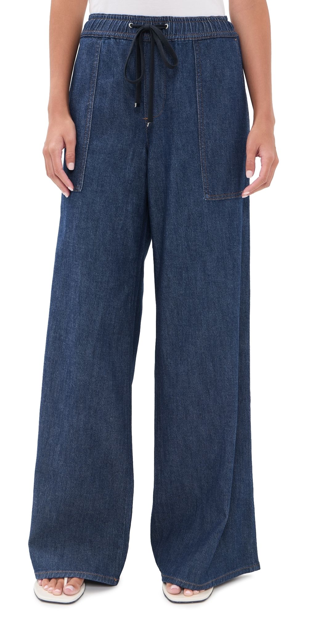 7 For All Mankind Utility Pull On Wide Leg Pants Halona S