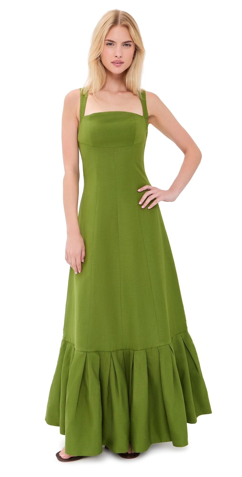 Couper Margaret Tie-Back Gown Olive S