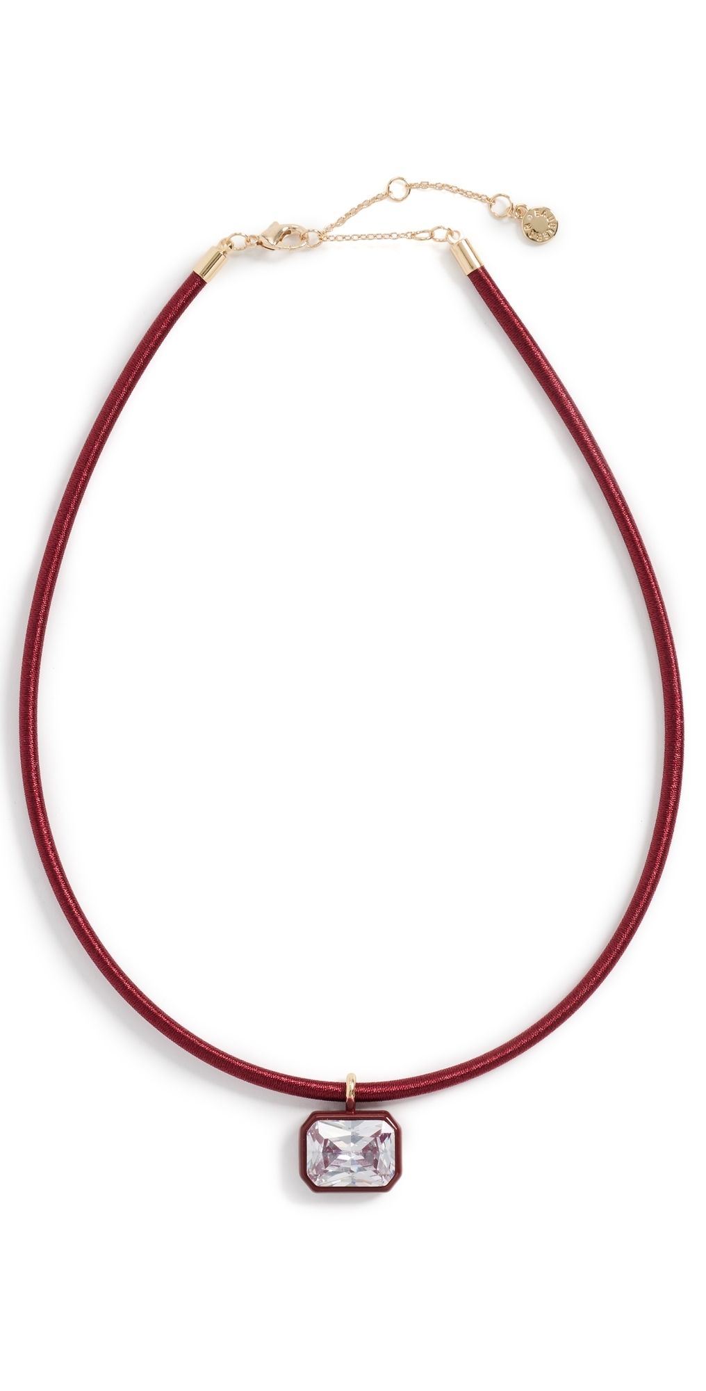 BaubleBar Lindsey Crystal Collar Necklace Red One Size