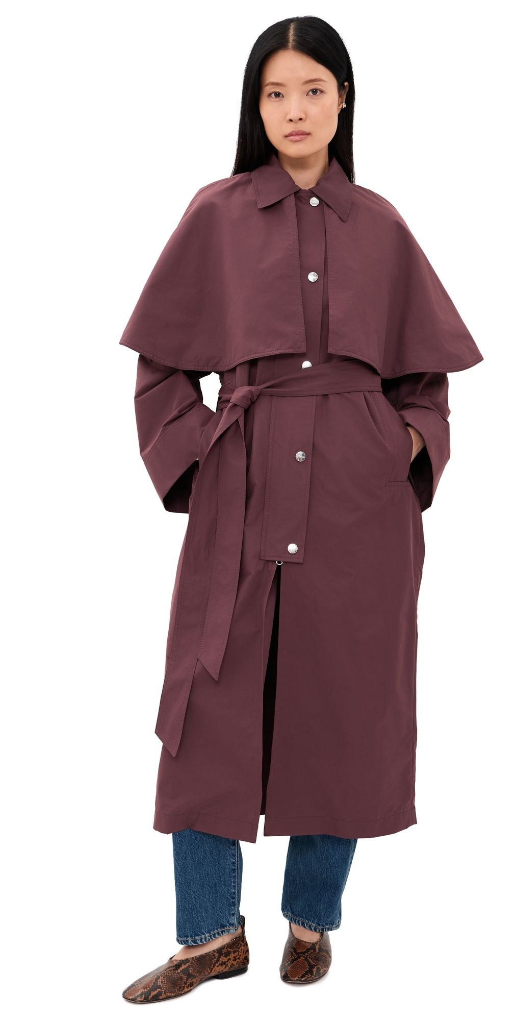 Rodebjer Malin Long Coat Rusty Brown L