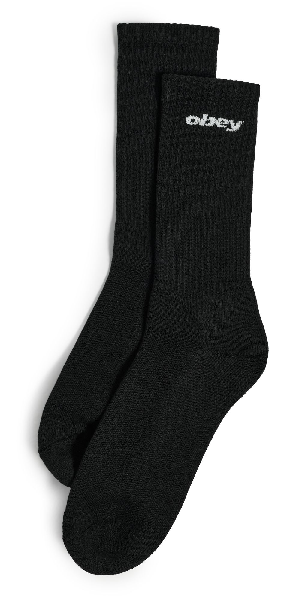 Obey Sports Logo Socks Black One Size