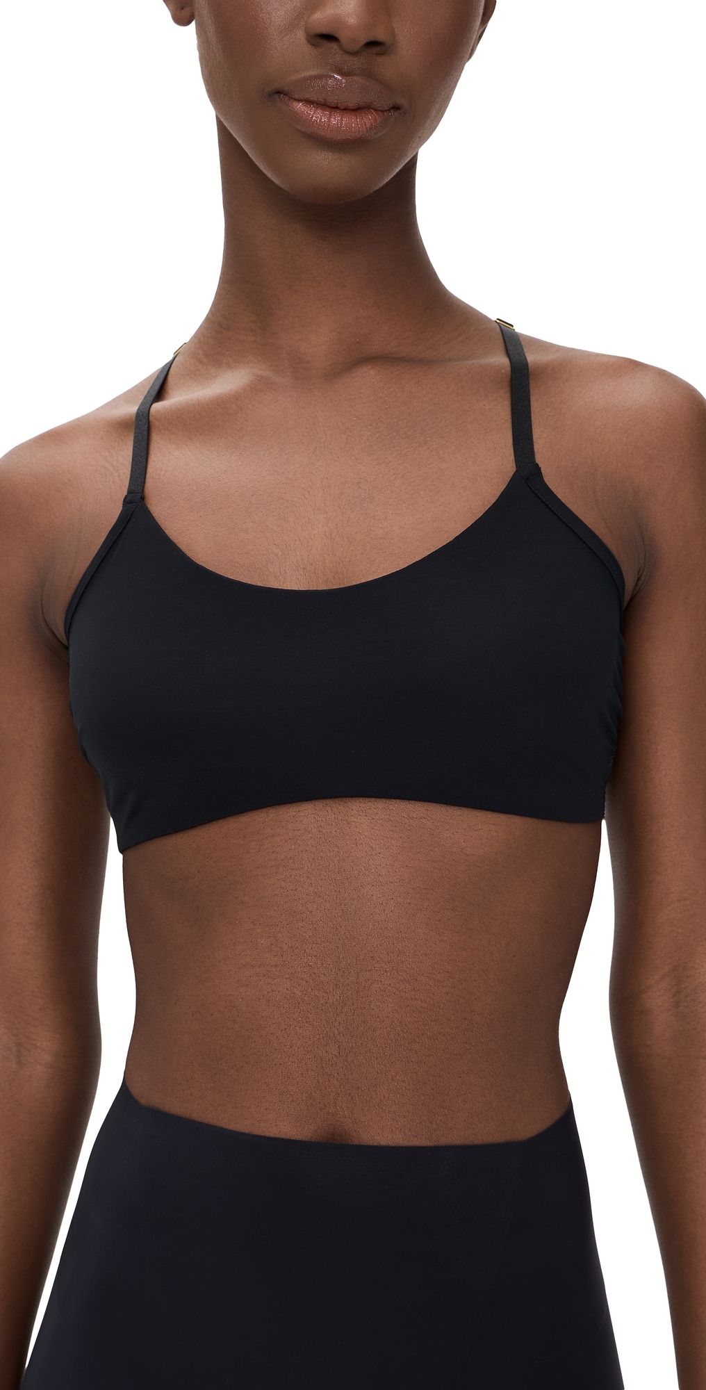 Commando Double Take Lace Racerback Bralette Black S/M