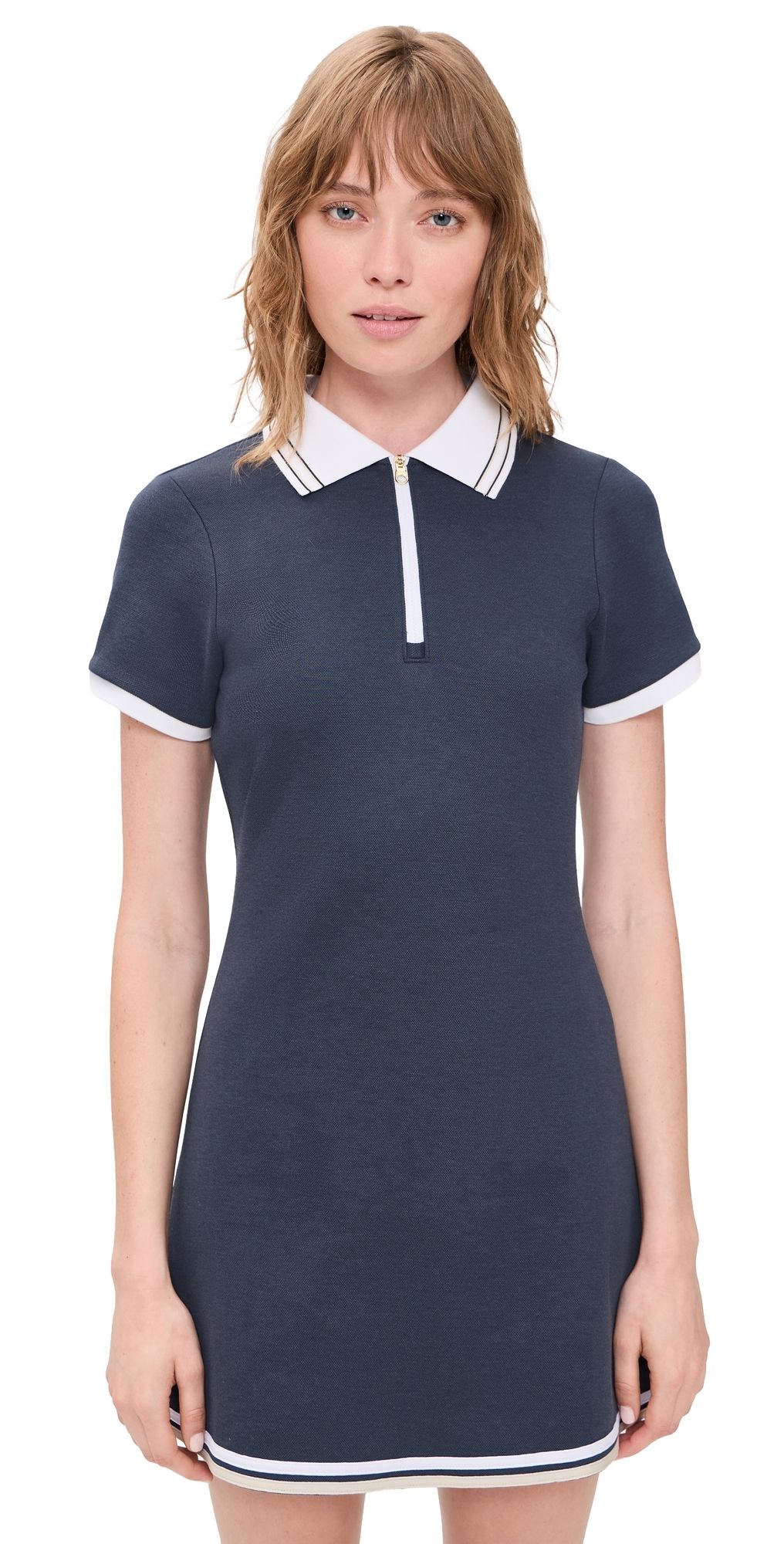 Varley Valentina Court Dress Blue Nights XL