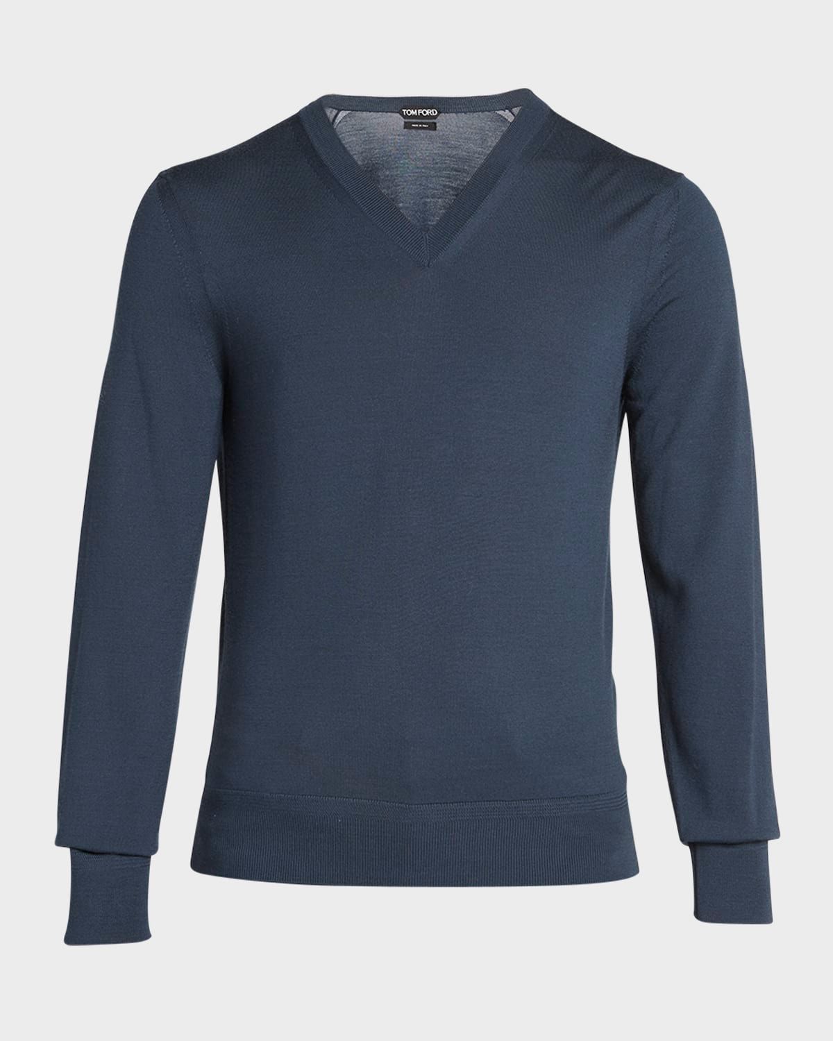 Men & apos;s Merino Wool V-Neck Sweater