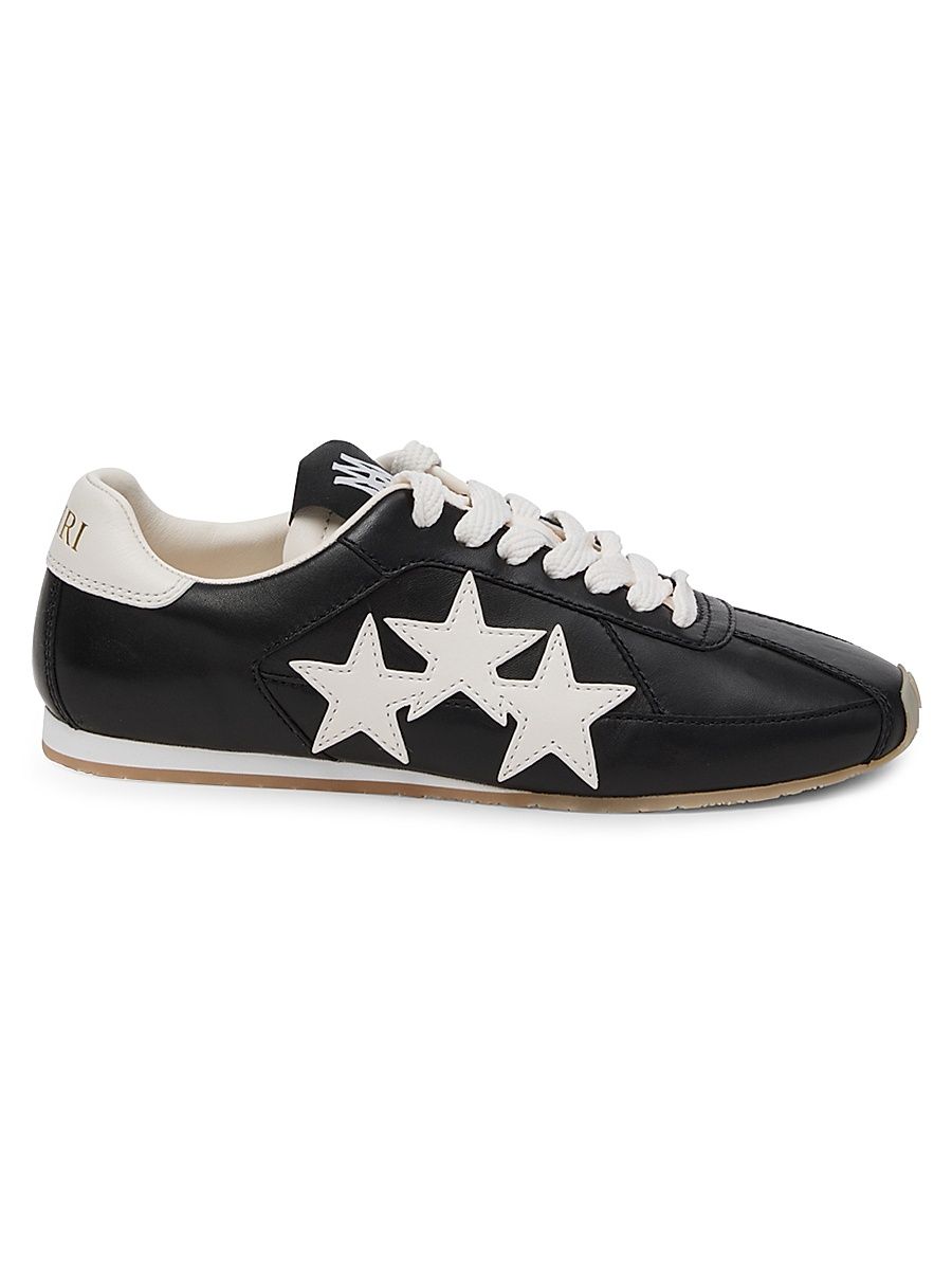 Women's Pacific Slim Leather Low-Top Sneakers - Black - Size 7