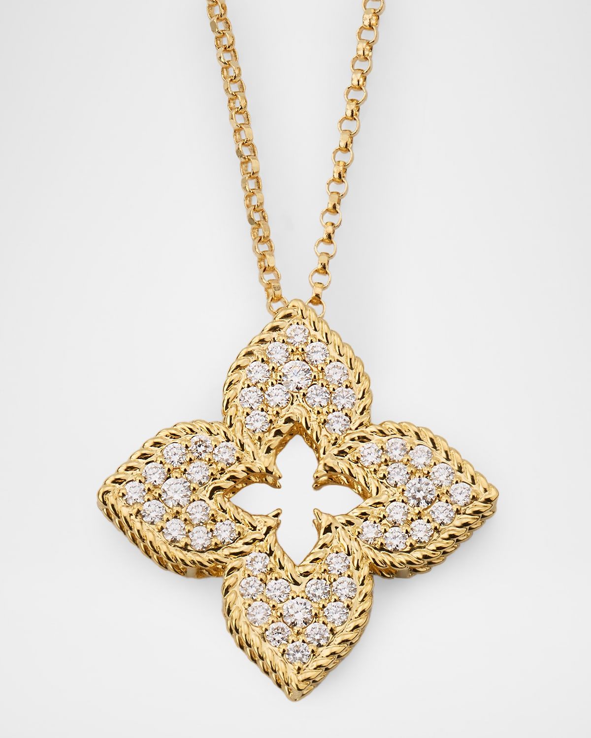 Venetian Princess 18K Yellow Gold Diamond Pendant Necklace