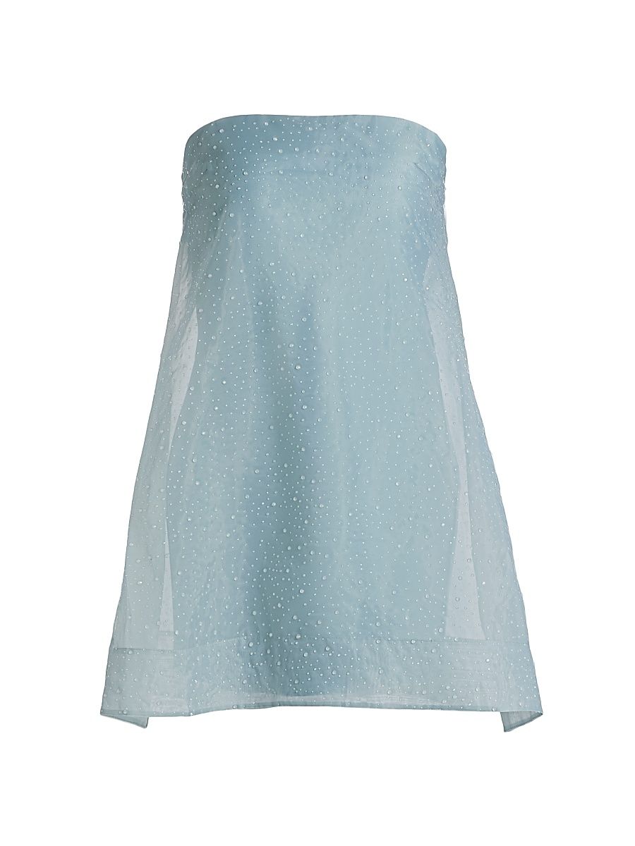 Women's Nerida Embellished Strapless Minidress - Cumulus - Size 14