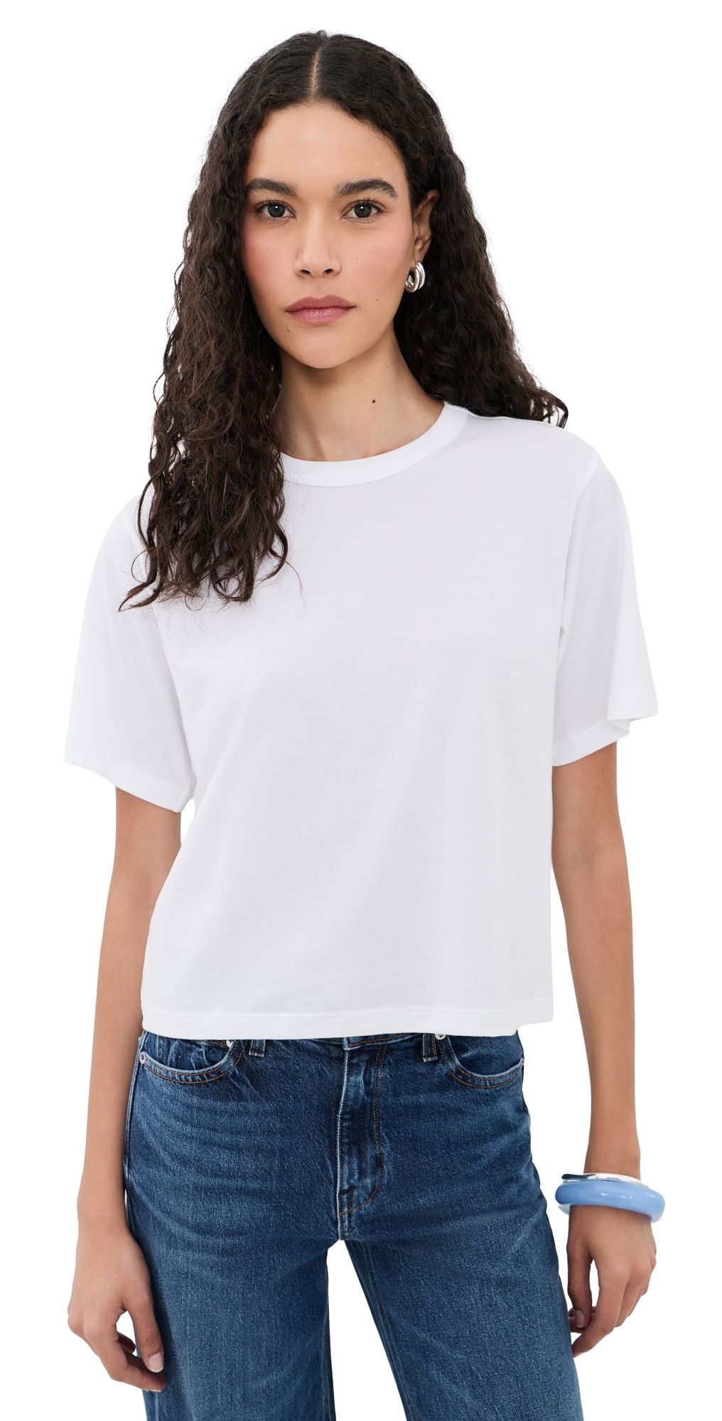 AYR The Practice Tee In Spa Knit White L