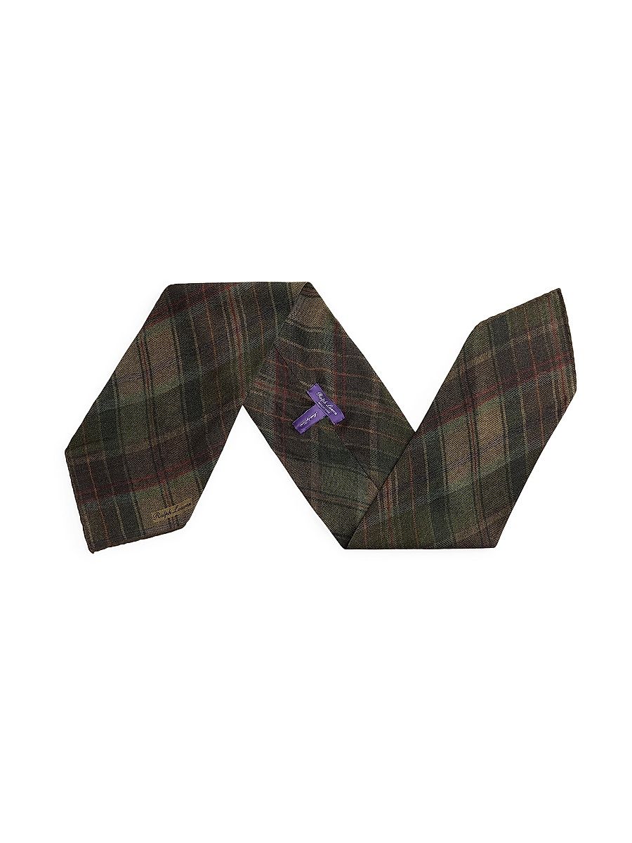 Men's Blanket Plaid Neckerchief - Lichen Multi