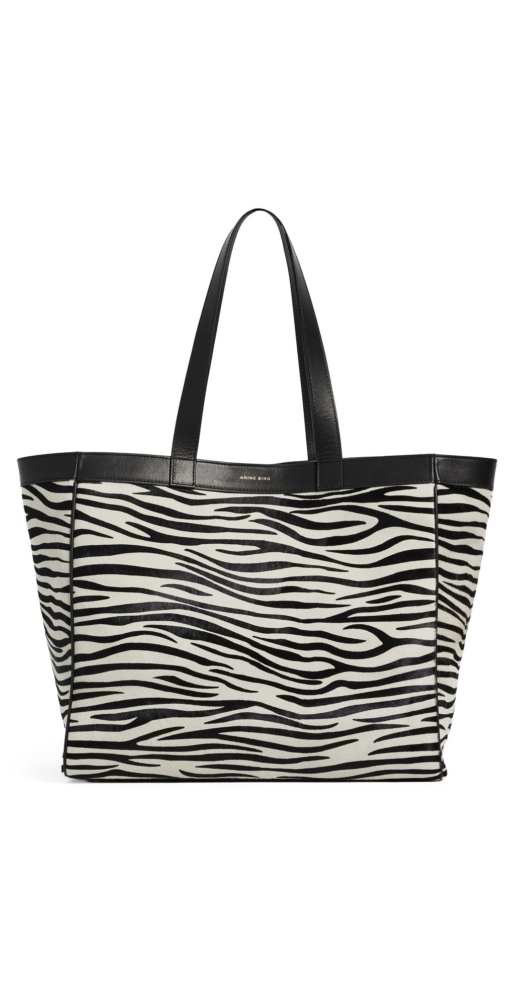 ANINE BING Medium Rio Zebra Tote Zebra One Size