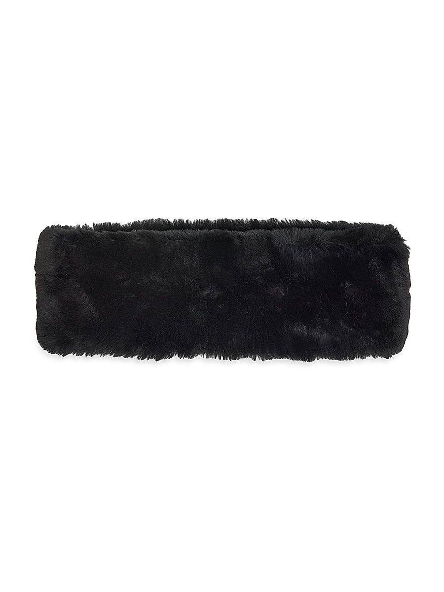 Women's Shearling Headband - Black
