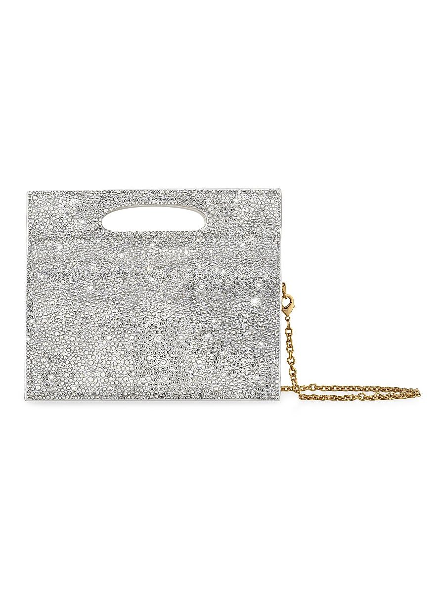 Women's Stella Top Handle Miniature Bag in Crystal Medley - Iridescent Diamond