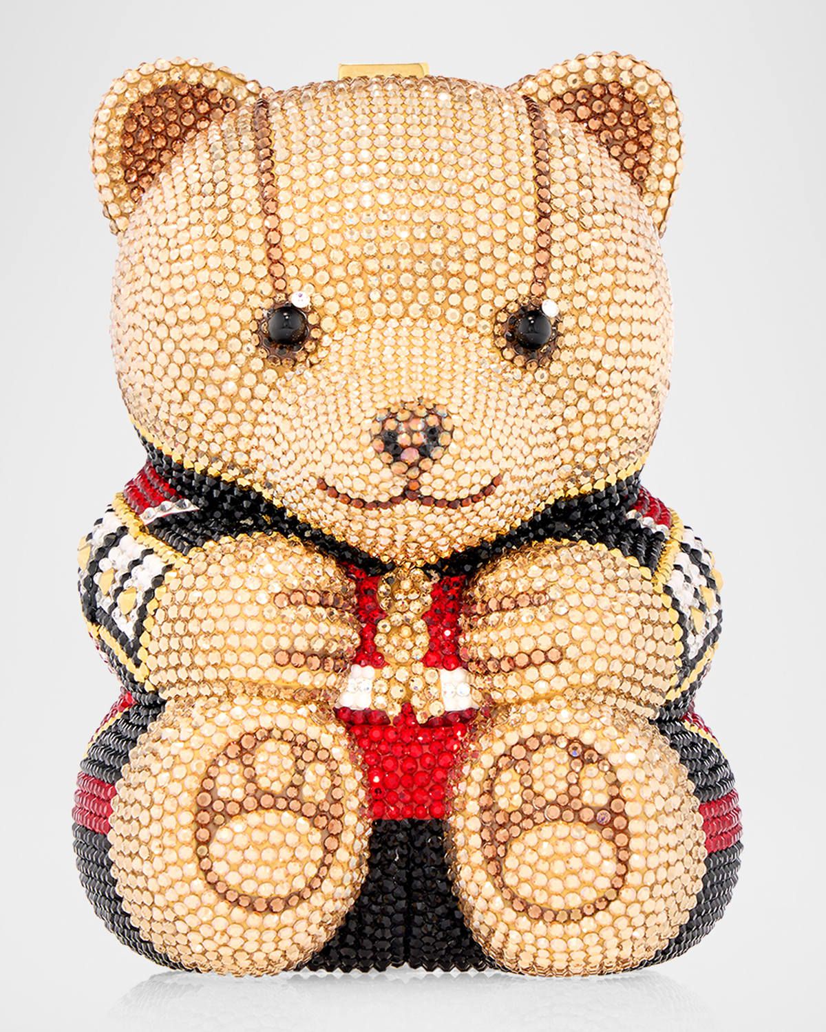 Albert Teddy Bear Crystal Clutch Bag