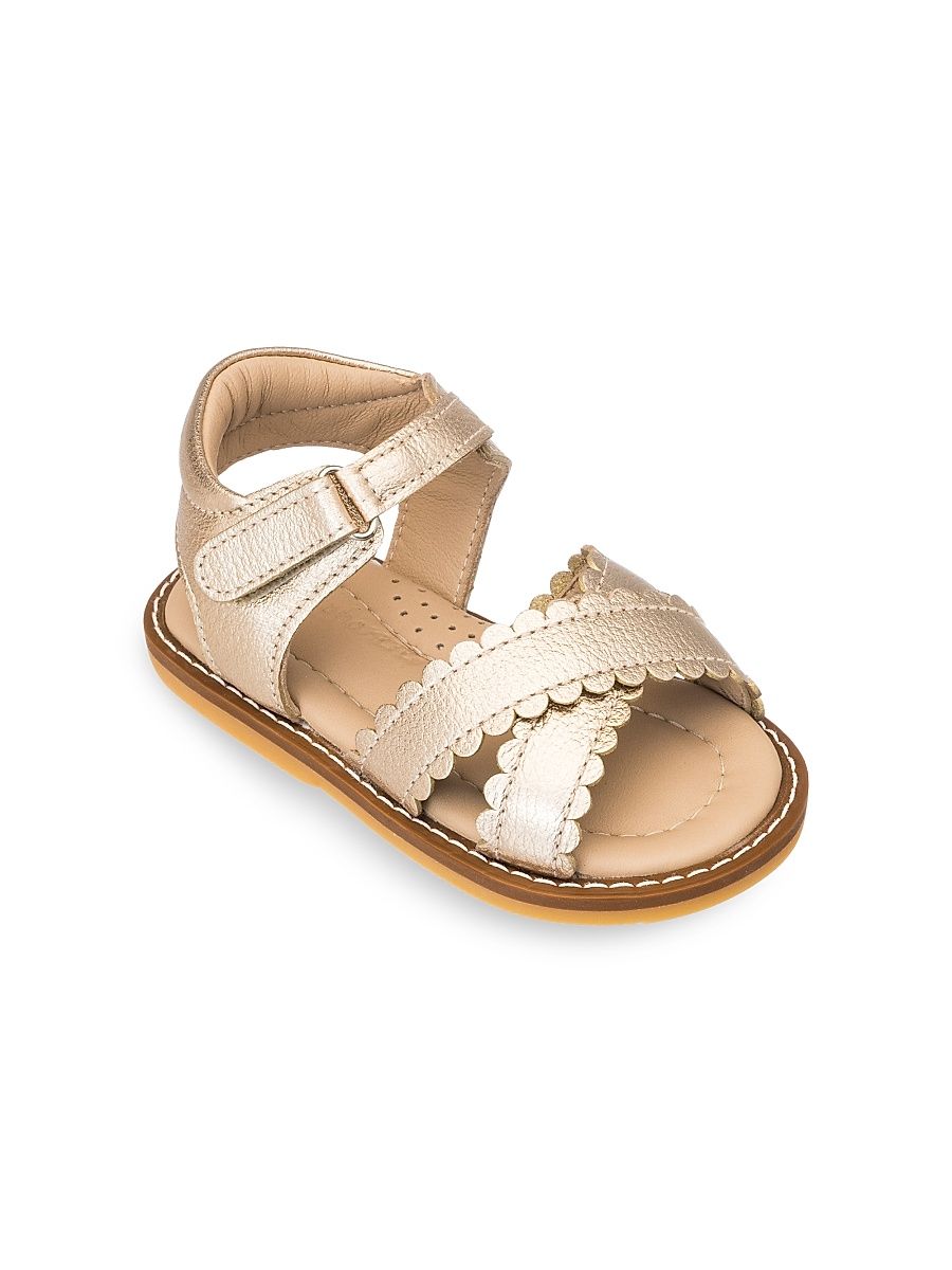 Baby Girl's Bloom Leather Sandals - Gold - Size 13 Months