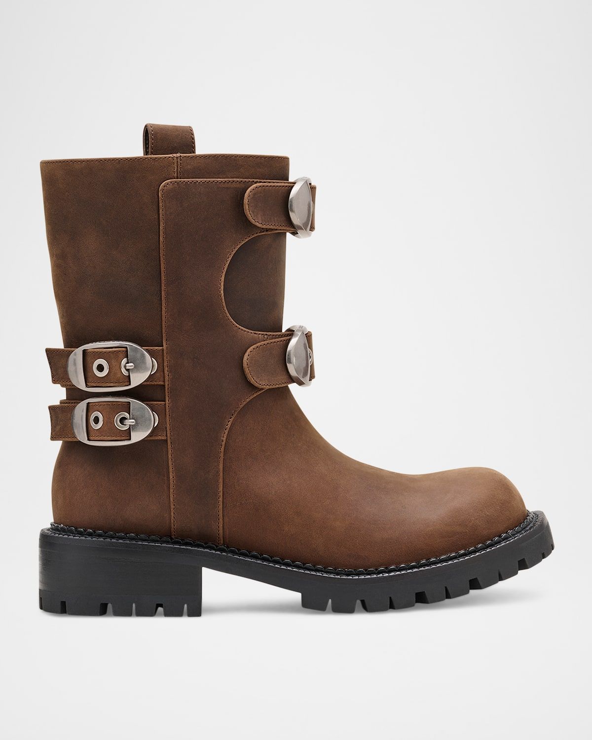 The Kiki Leather Moto Ankle Boots