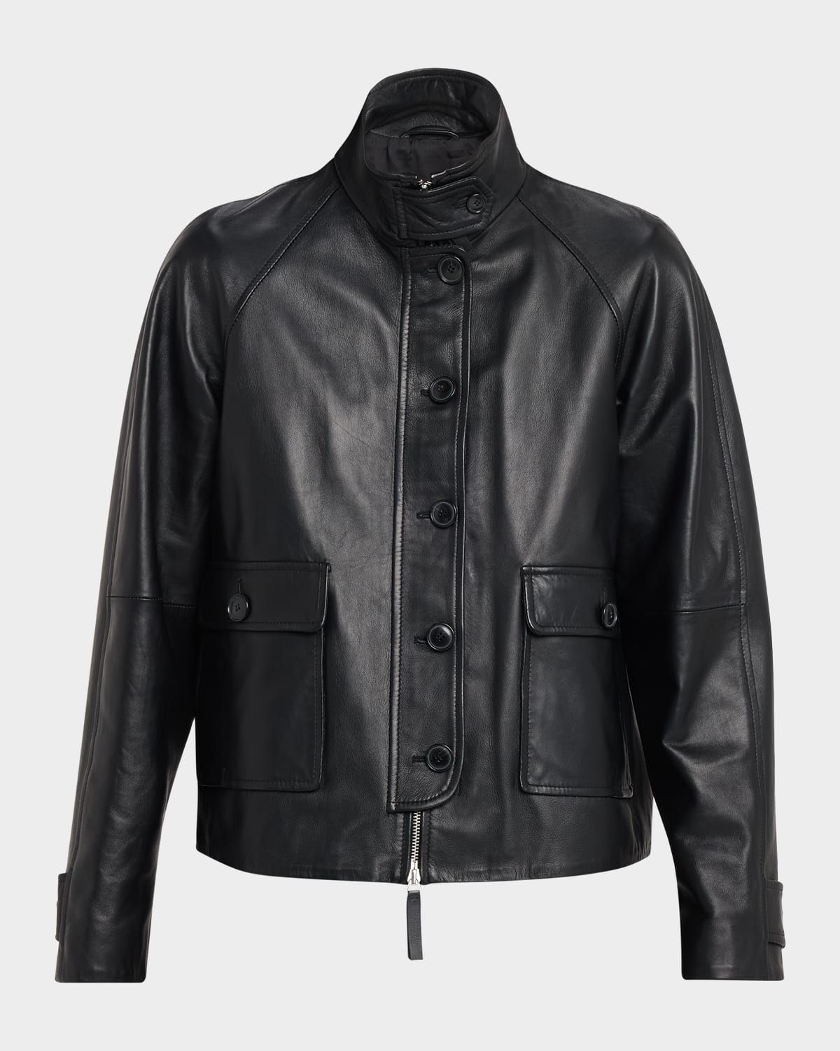 Gio Lambskin Leather Jacket