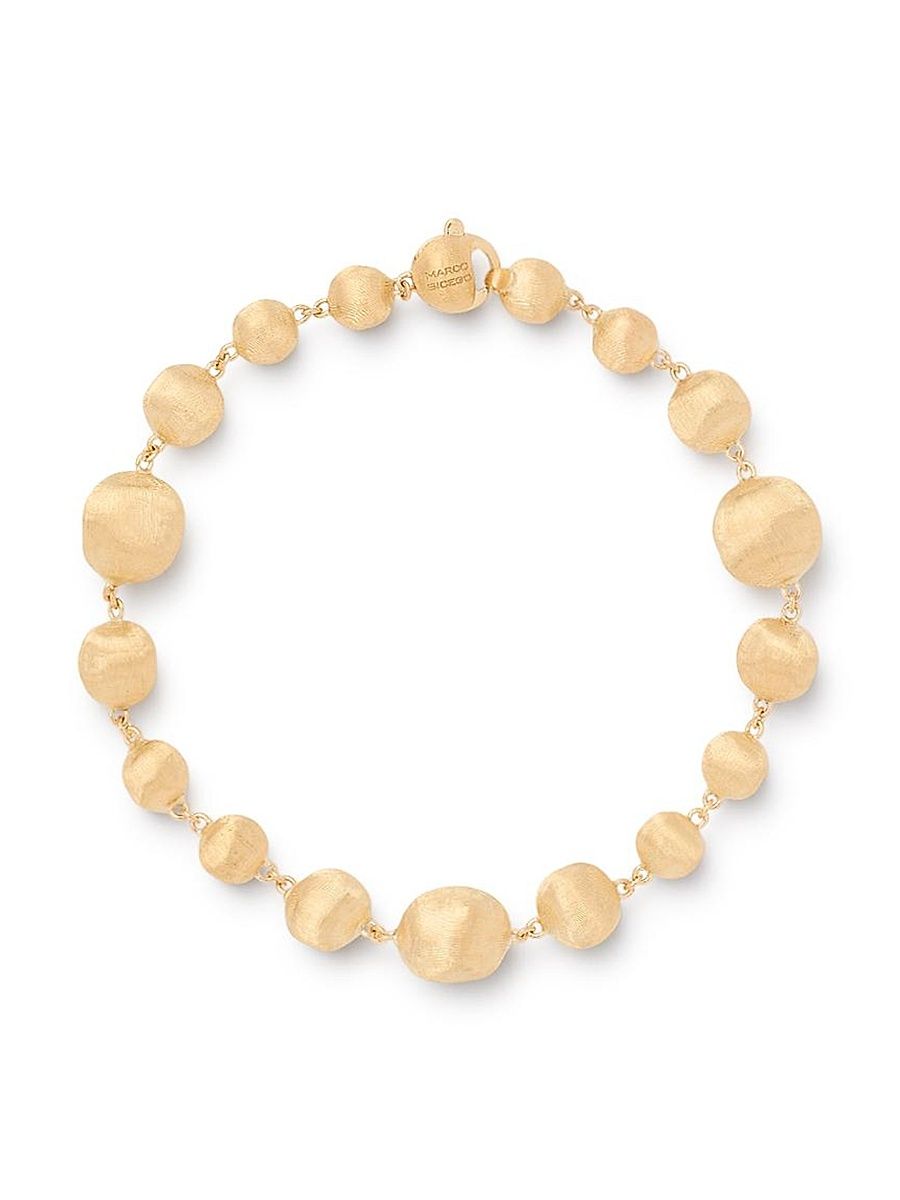Women's Africa 18K Yellow Gold Mixed Beaded Bracelet - Yellow Gold