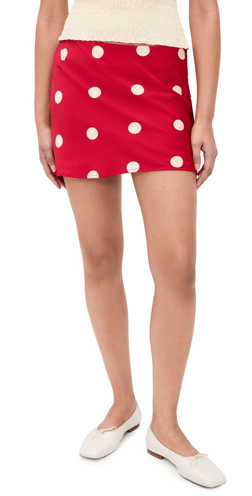 Bailey Rose Polka Dot Miniskirt Cherry L