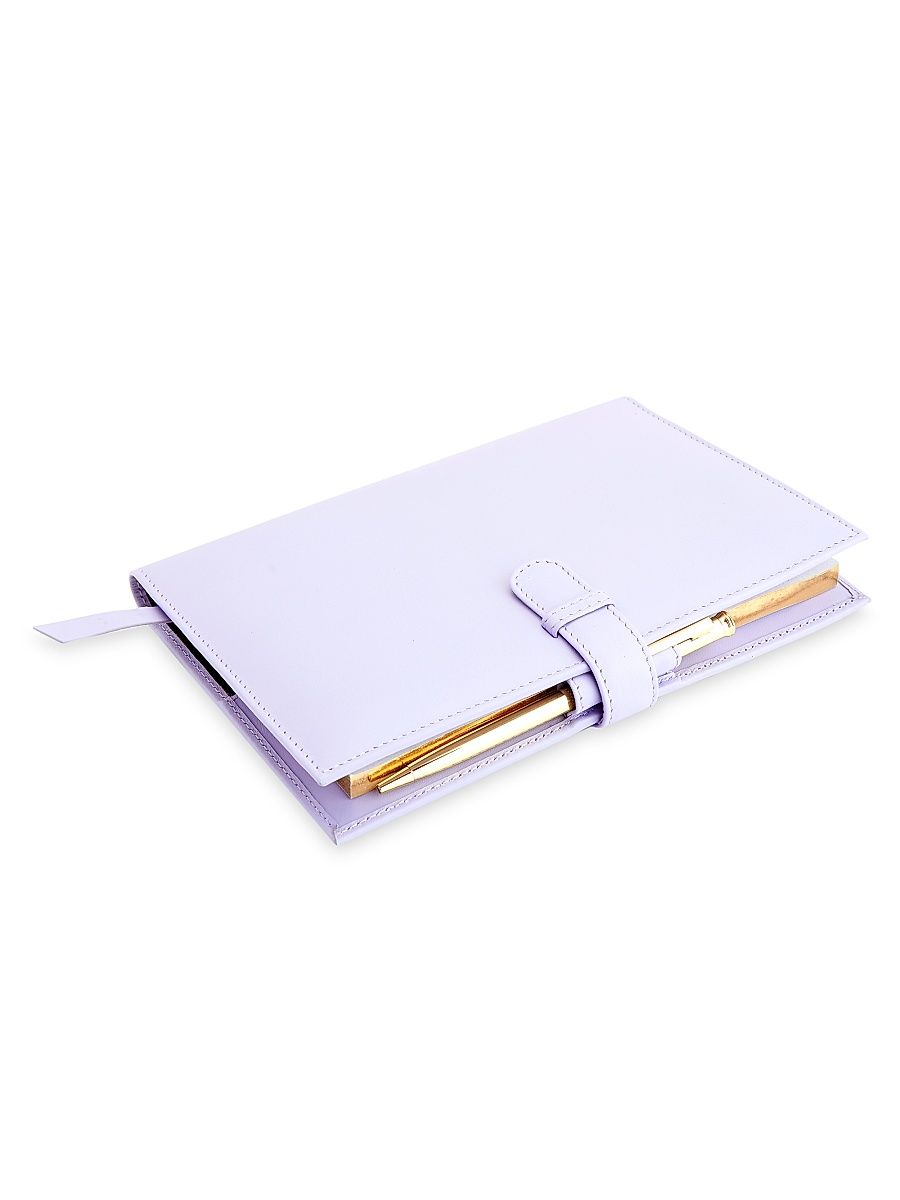Executive Leather Weekly Planner - Lavender